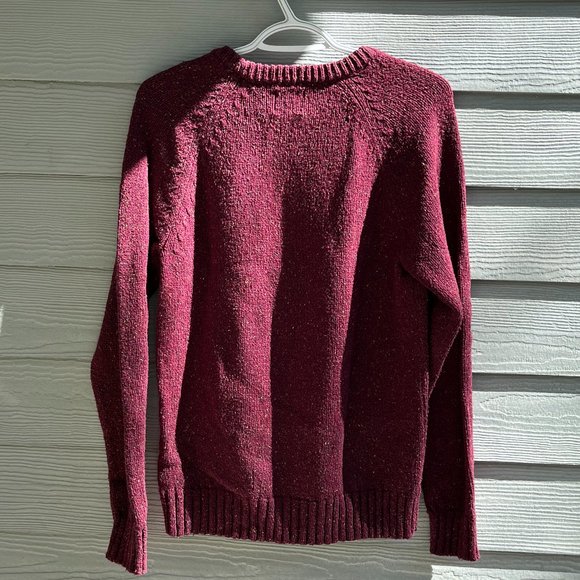 burgundy knit sweater - Picture 2 of 4